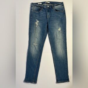 Vigoss Thompson Tomboy Blue Distressed Jeans Size 31